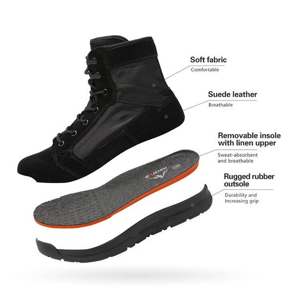 BLACK SUEDE Lightweight Tactical Boots | Military Combat  display picture 2