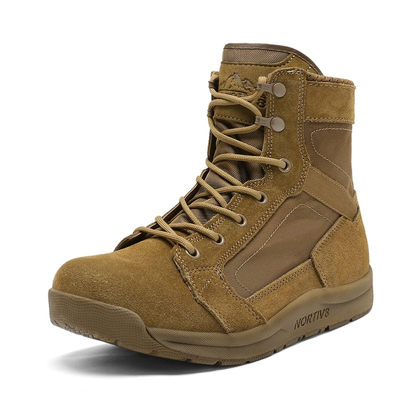 BROWN Lightweight Tactical Boots | Military Combat Boots  display picture 1