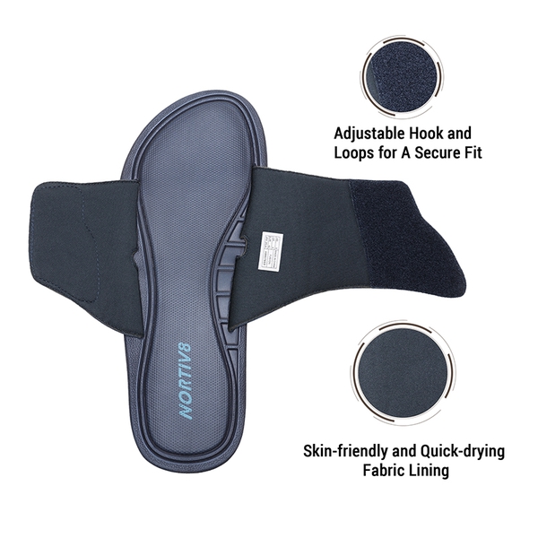 Men's Slide Sandals with Arch Support - NAVY - 3