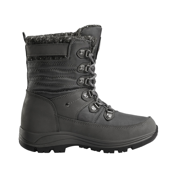 Women's Fur Snow Boots - GREY - 3