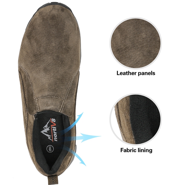 Men's Slip On Loafers - BROWN - 2