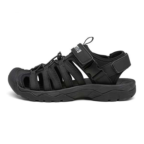 Men's Closed Toe Outdoor Hiking Sandals - BLACK - 1