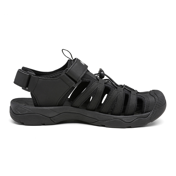 Men's Closed Toe Outdoor Hiking Sandals - BLACK - 2