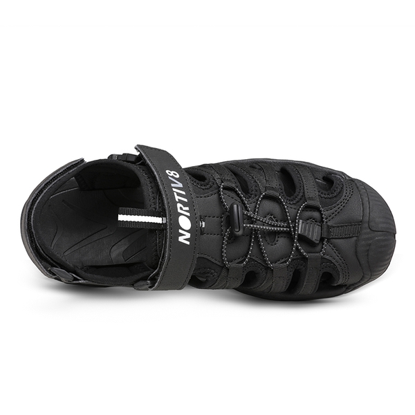 Men's Closed Toe Outdoor Hiking Sandals - BLACK - 3