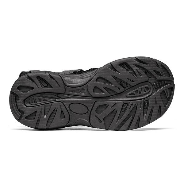 Men's Closed Toe Outdoor Hiking Sandals - BLACK - 4