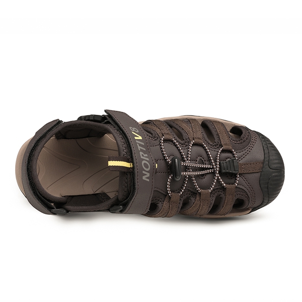 Men's Closed Toe Outdoor Hiking Sandals - BROWN - 3