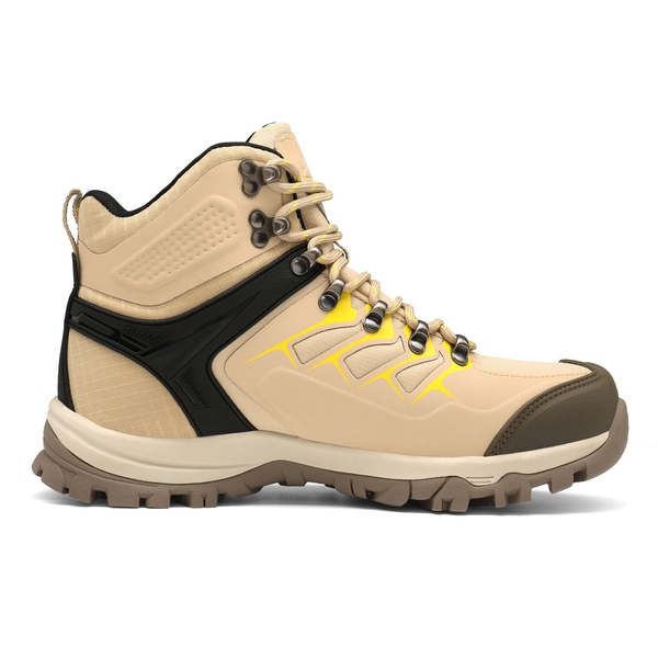 Women's Cap-Toe Waterproof Hiking Boots - KHAKI - 3