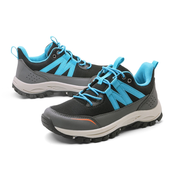 Kids Lightweight Hiking Shoes - BLACK - 2