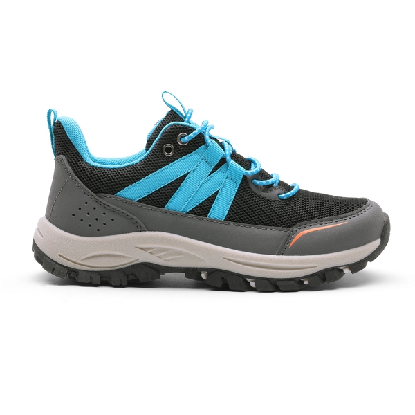 Kids Lightweight Hiking Shoes - BLACK - 5