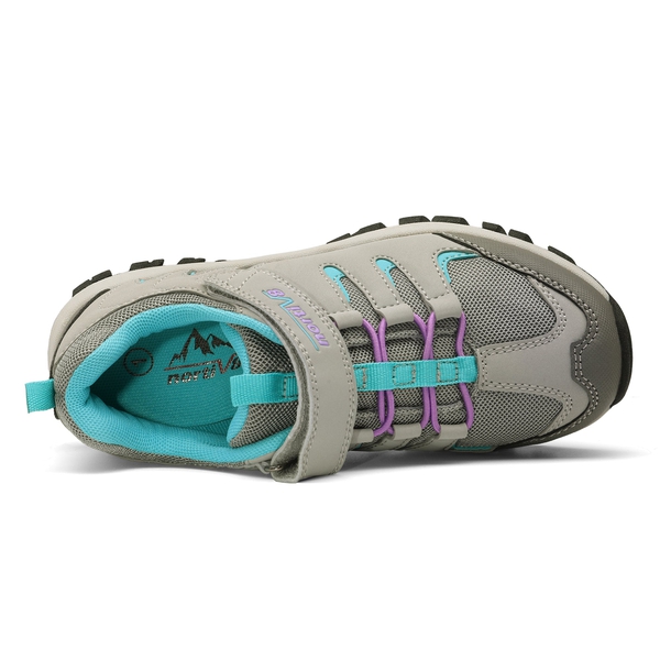 Kids Non Slip Hiking Shoes - GRAY - 2