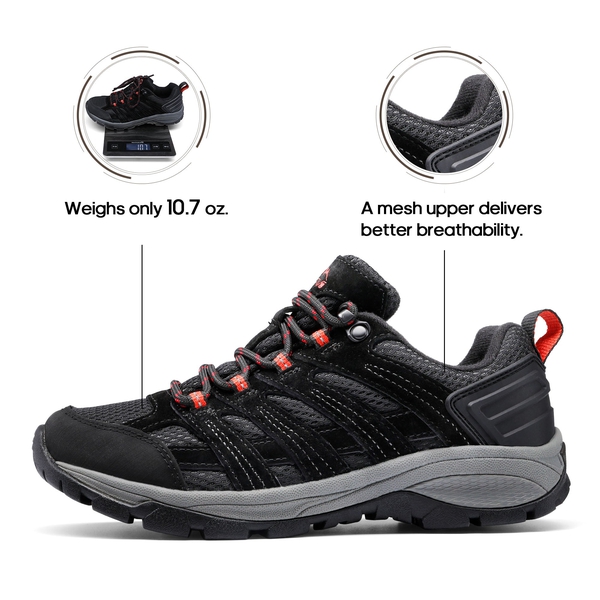 [Wander] Women's Breathable Lightweight Hiking Shoes - BLACK - 2