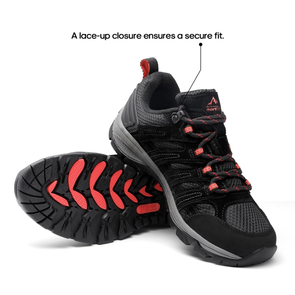 [Wander] Women's Breathable Lightweight Hiking Shoes - BLACK - 3