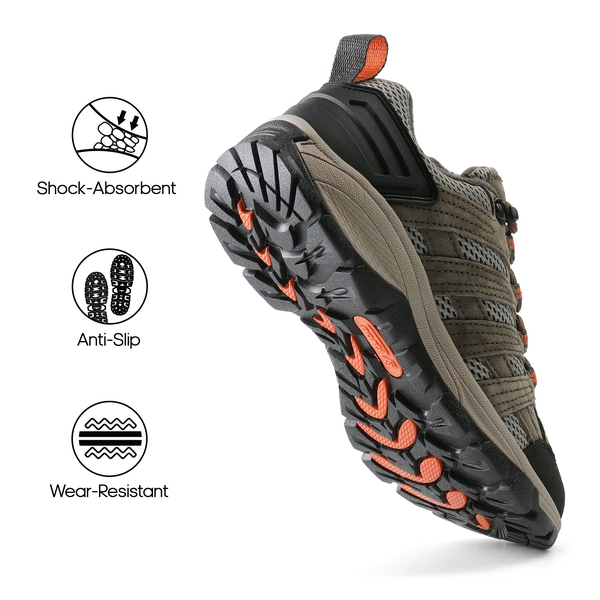 [Wander] Women's Breathable Lightweight Hiking Shoes - KHAKI - 5