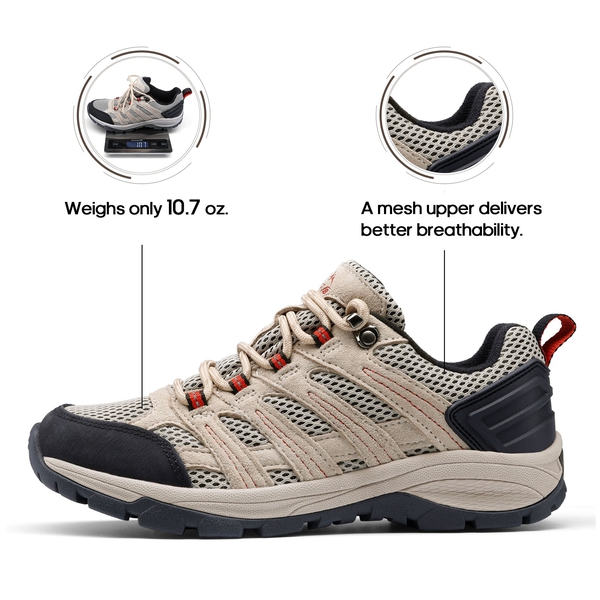 [Wander] Women's Breathable Lightweight Hiking Shoes - SAND - 2