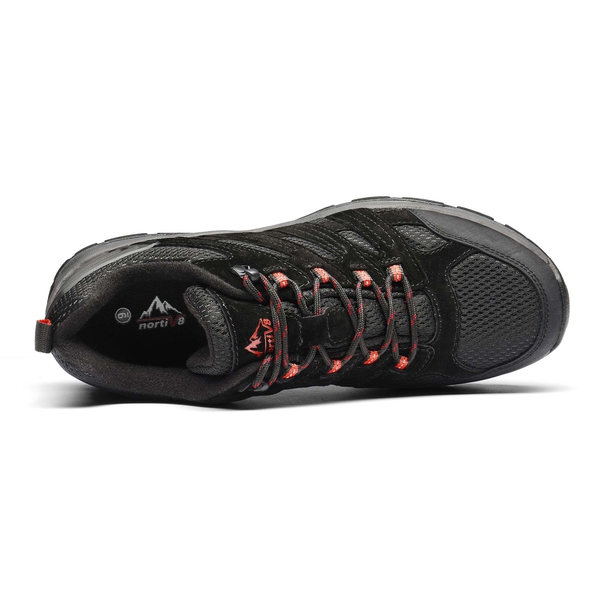 Men's Lightweight Trekking Shoes - BLACK - 1