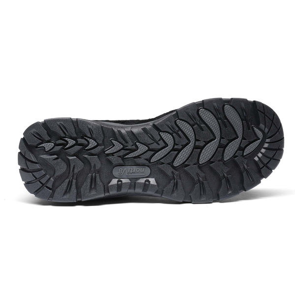 Men's Lightweight Trekking Shoes - BLACK - 4