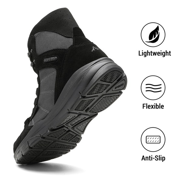 Men's Cordura Lightweight Military Tactical Boots - BLACK - 3