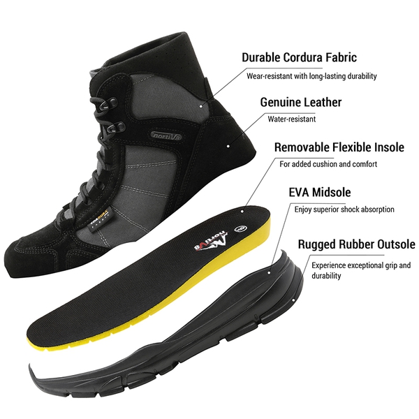 Men's Cordura Lightweight Military Tactical Boots - BLACK - 5