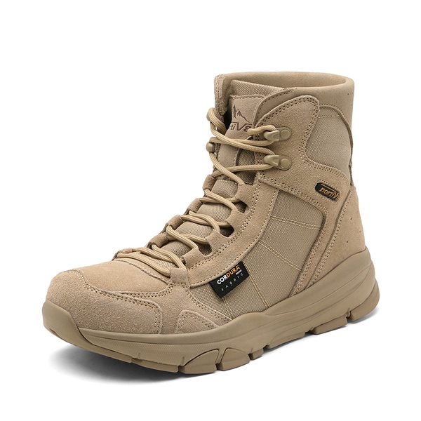 Men's Cordura Lightweight Military Tactical Boots - SAND -  0
