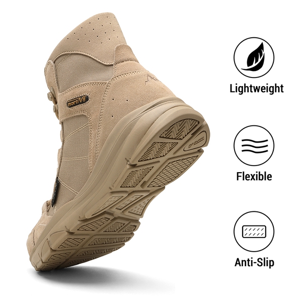 Men's Cordura Lightweight Military Tactical Boots - SAND - 3