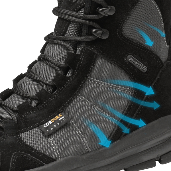 Men's Waterproof Lightweight Military Work Boots - BLACK - 3
