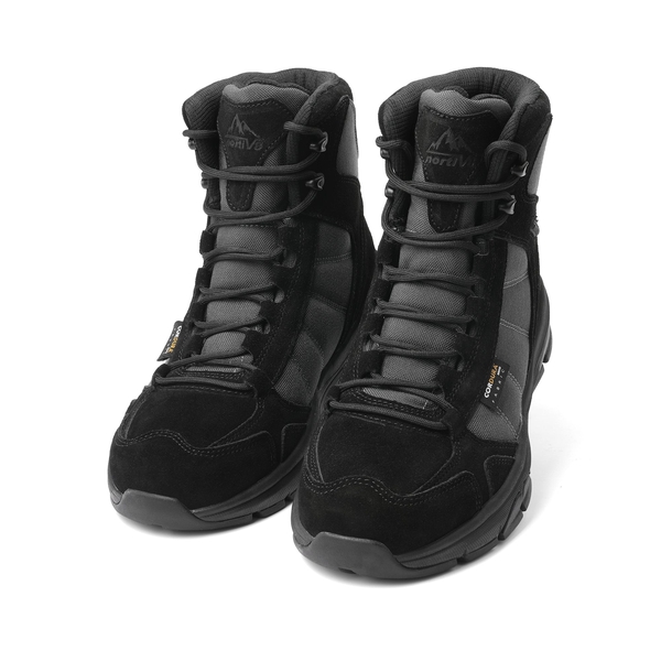 Men's Waterproof Lightweight Military Work Boots - BLACK - 4