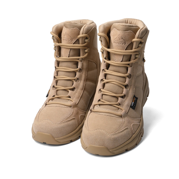 Men's Waterproof Lightweight Military Work Boots - SAND - 4