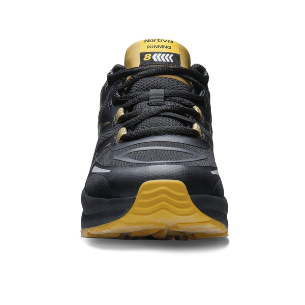 Men's Cushioned Trail Running Shoes - BLACK - 3