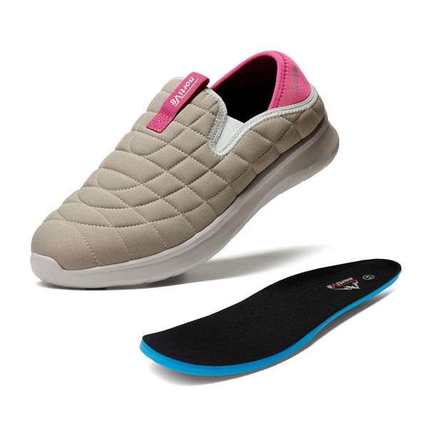 Unisex Hiking Slip-On Walking Shoes - GREY - 5