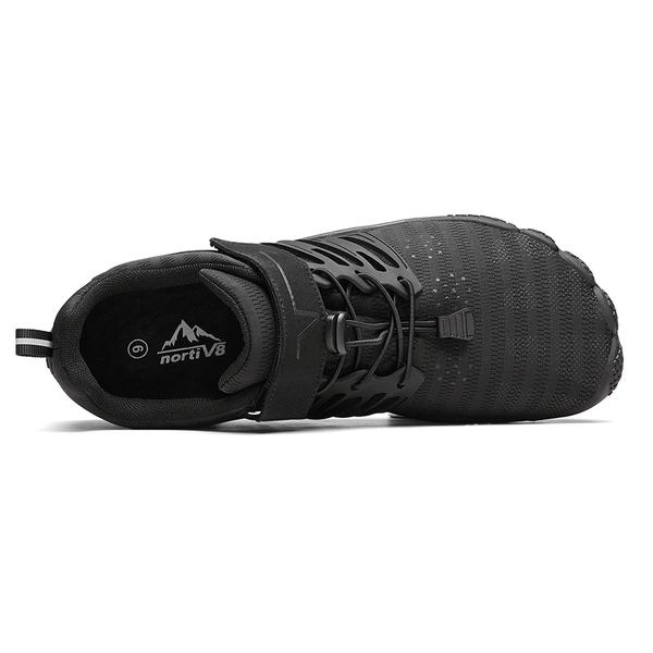 Men's Comfortable Barefoot Aqua Water Shoes - BLACK - 3