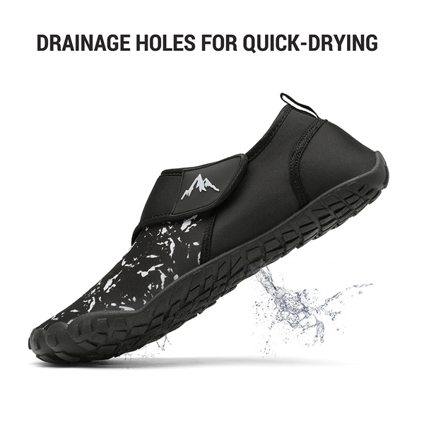 Men's Lightweight Barefoot Water Shoes - BLACK - 1