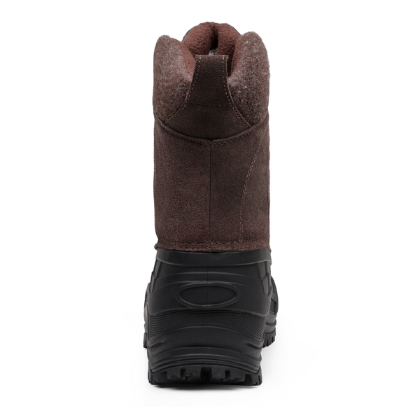 Men's Fur Lined Waterproof Snow Boots - BROWN - 2