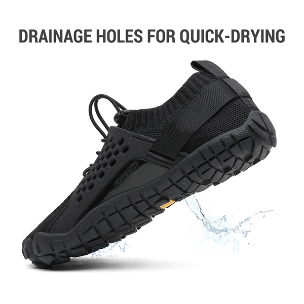 Women's Quick-Dry Aqua Water Shoes - BLACK - 3