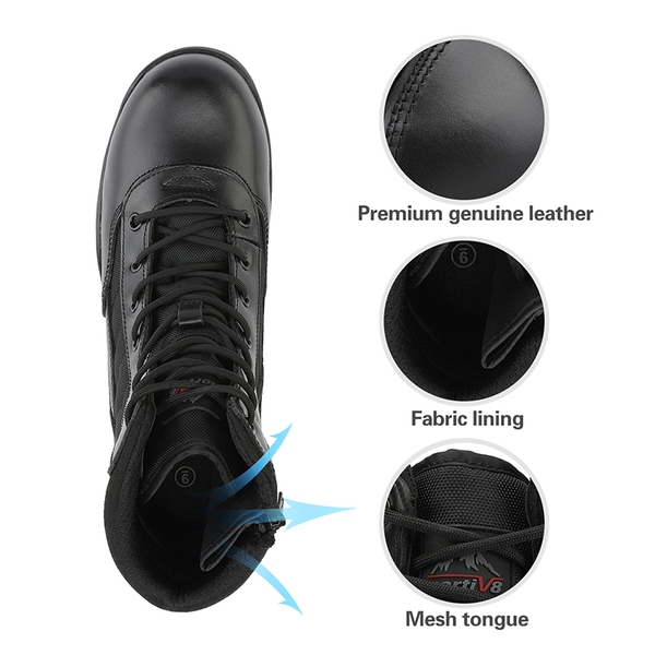 Men's Military Tactical Combat Boots - BLACK - 2